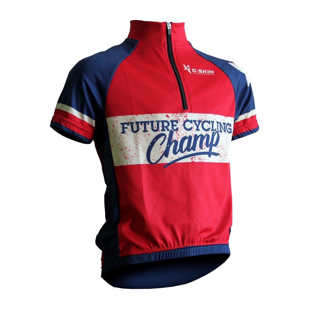 Maillot De Cyclisme Enfant - Manches Courtes + Short - Tissu Respirant, Élastique - Unisexe Garçon/Fille